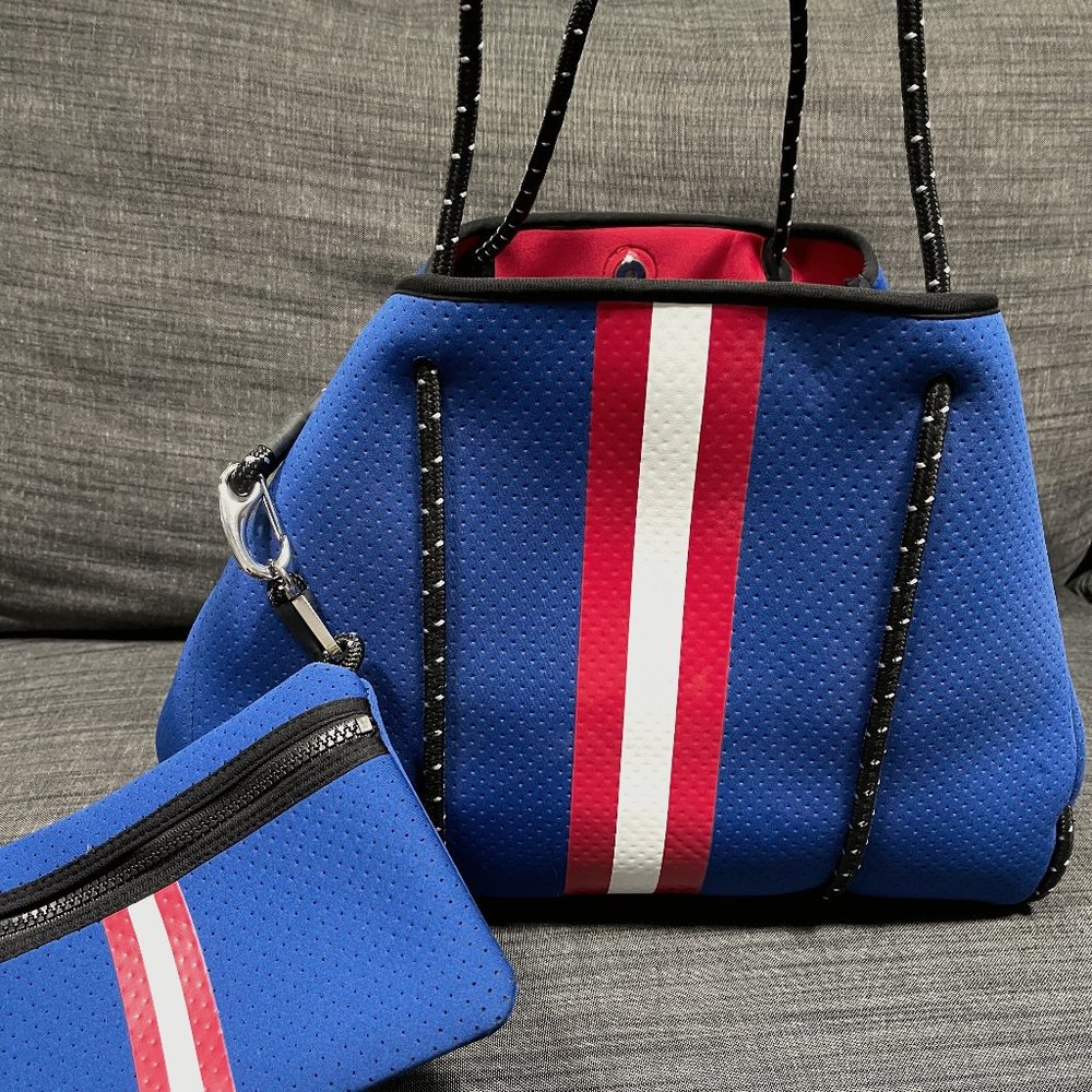 Haute Shore X Research & Design - Neoprene Tote - Buffalo Colors ❤️💙